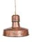 Lámpara de techo industrial Art Déco de cobre, años 20, Imagen 1