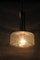 Lámpara colgante de latón y cristal de Murano, años 70, Imagen 10