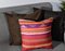 Pink and Purple Wool Striped Kilim Cushion Cover by Zencef Contemporary 4