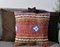 Brown and Blue Bohemian Kilim Pillow Cover by Zencef Contemporary, Image 1