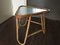 Vintage Rattan and Glass Side Table from Rohé Noordwolde, 1950s 1