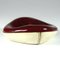 French Ceramic and Leather Ashtray Pipe Res by Gorges Jouve for Longchamp, 1950s 4