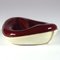 French Ceramic and Leather Ashtray Pipe Res by Gorges Jouve for Longchamp, 1950s 2