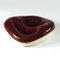 French Ceramic and Leather Ashtray Pipe Res by Gorges Jouve for Longchamp, 1950s 1