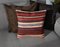 Beige, Red and Burnt Orange Kilim Pillow Cover by Zencef Contemporary 3