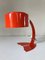 Vintage Orange Aluminum Table Lamp, 1970s, Image 1