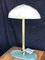 Mid-Century Brass and Opal Glass Table Lamp 5