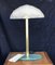 Mid-Century Brass and Opal Glass Table Lamp 6