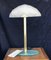 Mid-Century Brass and Opal Glass Table Lamp, Image 6
