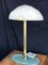 Mid-Century Brass and Opal Glass Table Lamp 3