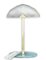 Mid-Century Brass and Opal Glass Table Lamp, Image 1