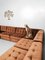 Brown Velvet Modular Living Room Sofa Set, 1960s, Set of 8 4