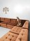 Brown Velvet Modular Living Room Sofa Set, 1960s, Set of 8, Image 4