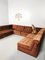 Brown Velvet Modular Living Room Sofa Set, 1960s, Set of 8 2