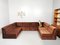 Brown Velvet Modular Living Room Sofa Set, 1960s, Set of 8 3