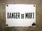 Enamel Belgian ''Danger de Mort'' Sign, 1930s 1