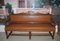 Vintage Oak Billiard Bench 1