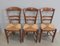 Antique Birch Campaign Chairs, Set of 5 2