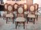 Antike Renaissance Esszimmerstühle aus Nussholz, 8er Set 1