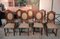 Antique Renaissance Style Walnut Dining Chairs, Set of 8 2