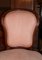 Antike Esszimmerstühle aus Mahagoni mit pinkem Bezug, 4er Set 9