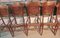Antique Walnut Dining Chairs, Set of 6 8