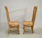 Antique Cherrywood Low Chairs, Set of 2 4