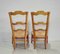 Chaises Basses Antiques en Merisier, Set de 2 3