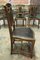 Antique Art Nouveau Walnut Dining Chairs, Set of 4 1