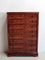 Antique Burl Mahogany Veneer Dresser 1