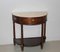 Antique Mahogany Half-Moon Console Table, Image 4