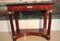 Antique Burl Mahogany and Black Marble Console Table, Image 7