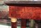 Antique Burl Mahogany and Black Marble Console Table 9