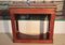 Antique Burl Mahogany and Black Marble Console Table, Image 11
