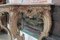 Antique Wood and White Marble Console Table 15