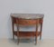 Mid-Century Louis XVI Style Cherry Half-Moon Console Table, Image 1