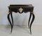 Antique Louis XV Style Black Pearwood and Brass Planter 1