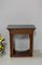 Small Antique Mahogany Veneer and Marble Console Table 4