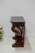 Small Antique Mahogany Veneer and Marble Console Table 6