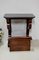 Small Antique Mahogany Veneer and Marble Console Table 7