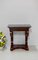 Small Antique Mahogany Veneer and Marble Console Table, Image 5