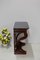 Small Antique Mahogany Veneer and Marble Console Table 3