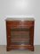 Antique Mahogany and Black Marble Vitrine 1