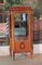 Antique Rosewood Marquetry and Gray Marble Display Case, Image 1