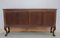 Vintage English Chippendale Mahogany and Burr Walnut Sideboard 12