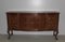 Vintage English Chippendale Mahogany and Burr Walnut Sideboard 1