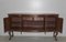 Vintage English Chippendale Mahogany and Burr Walnut Sideboard 2