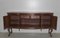 Vintage English Chippendale Mahogany and Burr Walnut Sideboard, Image 2