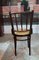 Vintage Beech and Leather Dining Chairs, Set of 4 4