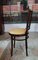 Vintage Beech and Leather Dining Chairs, Set of 4, Image 2